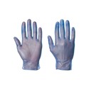 Blue Vinyl Powdered Gloves - Medium