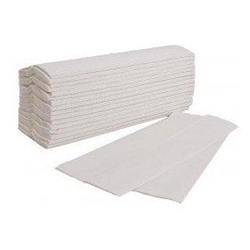 2 Ply White C-Fold Hand Towels - 300x225mm