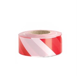 Non-Adhesive Red & white barrier tape - 500m