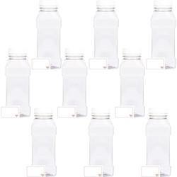 Clear plastic bottle with lid