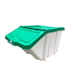 Stack and Nest Storage box with green lid