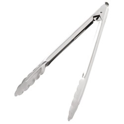 Stainless Steel Serving Tongs - 10"