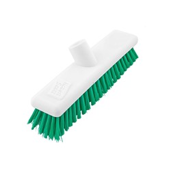12" Green Hygiene Broom Head - Soft
