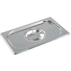 1/4 Gastronorm Stainless Steel Lid (universal fitting 1/4)