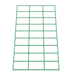 3x9 Shelf edge labels - Green Border