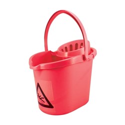 Mop Bucket 12L - Red (Sanitary/Washroom)