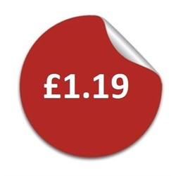 £1.19 Price Labels - 50mm