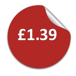£1.39 Price Labels - 50mm