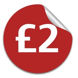 £2.00 Price Labels - 50mm
