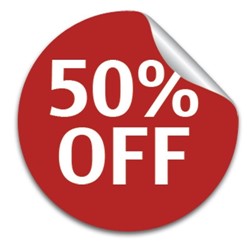 Reduced to Clear Stickers - 50% off 