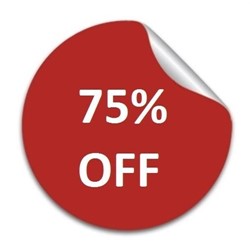  Reduced to Clear Stickers - 75% off Labels