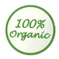 100% Organic Labels (30mm)