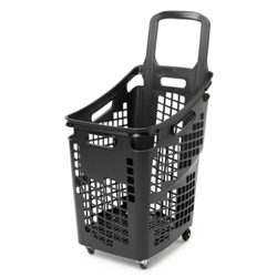 Black Trolley Basket - 65L
