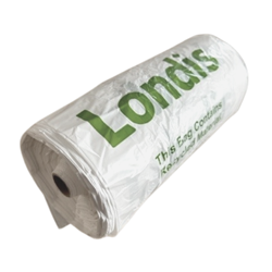 Londis branded Large Vest carriers on a roll