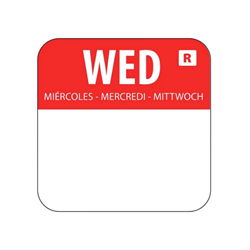 Wednesday Day Dot Labels