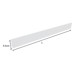 Acrylic Shelf Risers - 95x1250mm