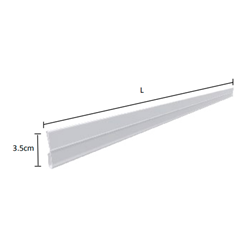 PVC Shelf Edge Risers - 35x665mm 