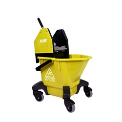 20 Litre Mopping Bucket with Wringer - Yellow 