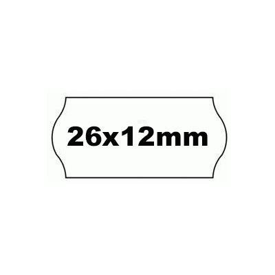 White Meto Price Gun Labels - 26x12mm