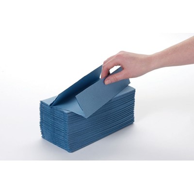 C Fold Hand Towels 1Ply - Blue