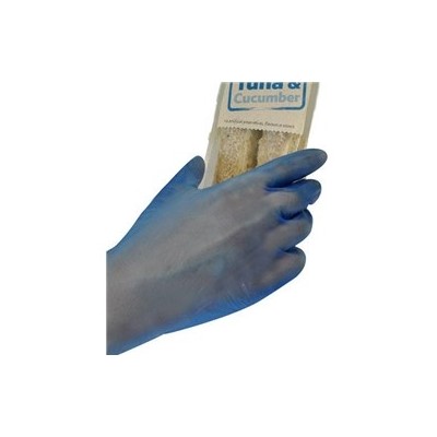 Blue Vinyl Powder free gloves - XL