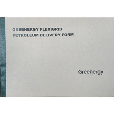 Greenergy Fuel Delivery Book