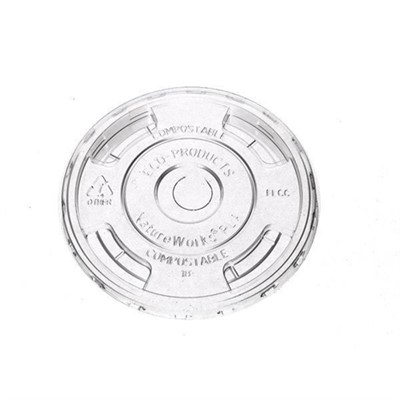 Clear RPET Tumbler Flat Lid 12oz. On-request Item. Please allow for lead time.