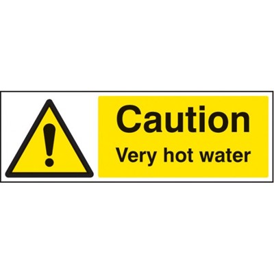 Caution Very Hot Water Safety Sign