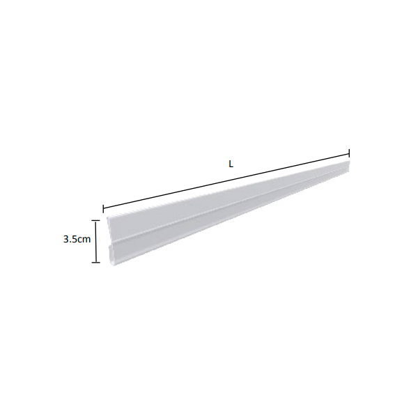 Pvc Shelf Riser PVC Shelf Risers - 35x1235mm